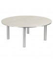 Barlow Tyrie - Equinox 180cm Circular Dining Table with Teak Top